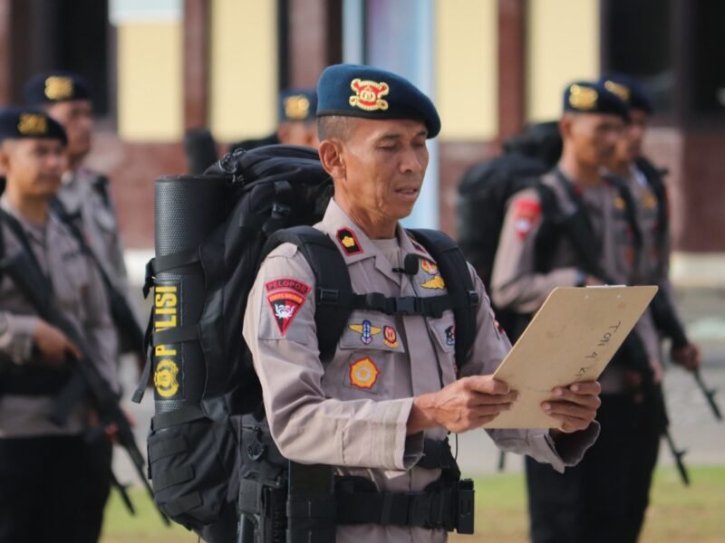 Dansat Brimob Polda Sumsel Tekankan “Zero Tolerance” Judi Online & Narkoba, Ingatkan Pentingnya Kesehatan Anggota