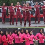 Jaga Kebugaran dan Kebersamaan, Satbrimob Polda Sumsel Batalyon B Pelopor Bersama Bhayangkari Gelar Senam Bersama