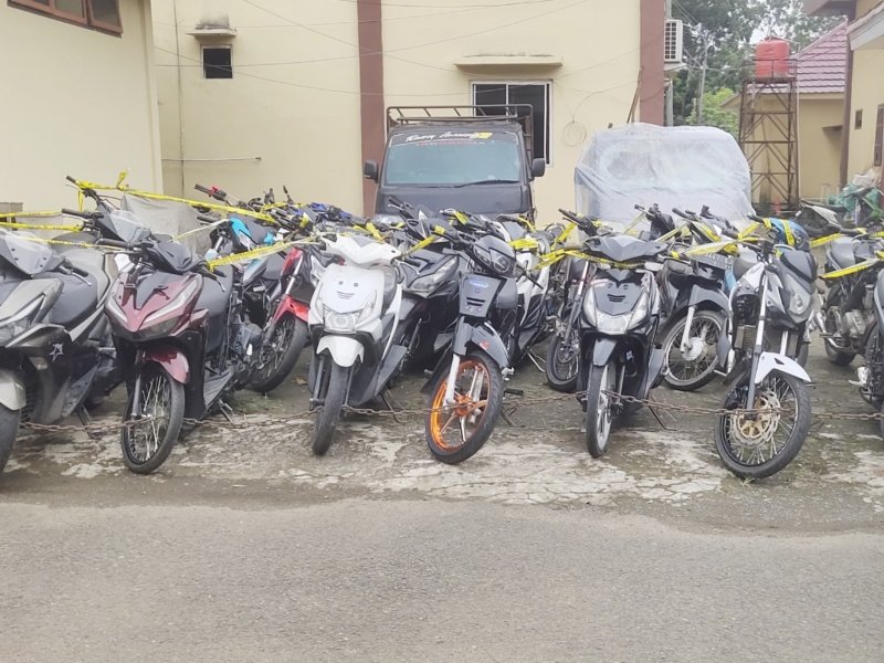 Polres Musi Rawas Amankan 40 Motor Diduga Balap Liar Saat Ramadhan