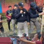 Personel Satbrimob Polda Sumsel Batalyon B Pelopor Jadi Instruktur dan BA Administrasi Ujian Menembak Polres Pagar Alam