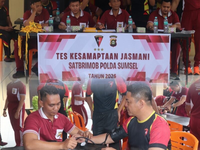 Satbrimob Polda Sumsel Batalyon B Pelopor Laksanakan TKJ Semester I TA 2026
