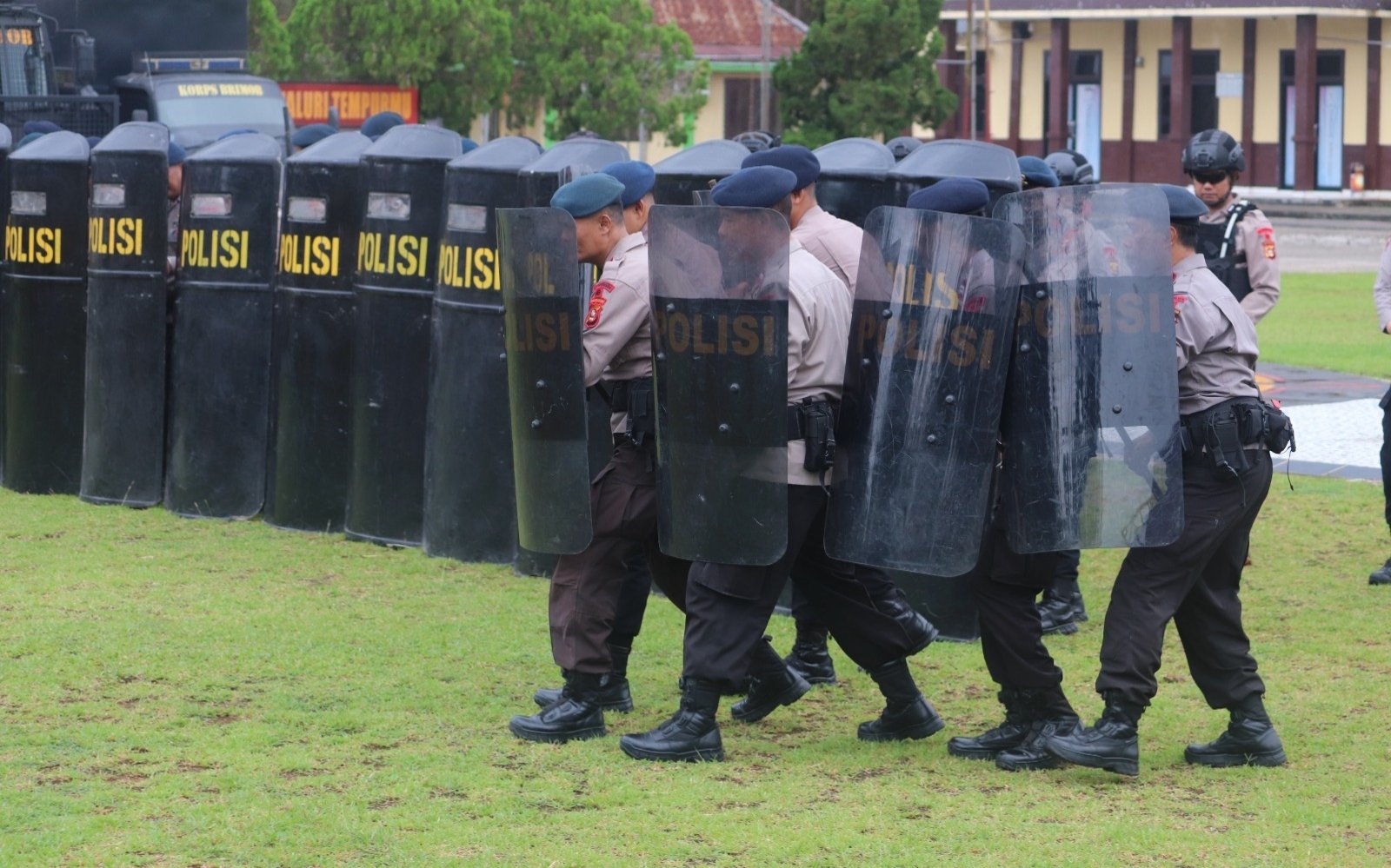 Asah Kesiapan Personel, Satbrimob Polda Sumsel Batalyon B Pelopor Gelar Latihan PHH