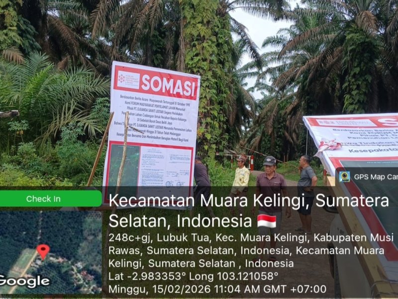 Konflik Lahan di Beliti Jaya Kembali Mencuat, Warga Tagih Realisasi Kesepakatan 300 Hektare dengan PT DSL
