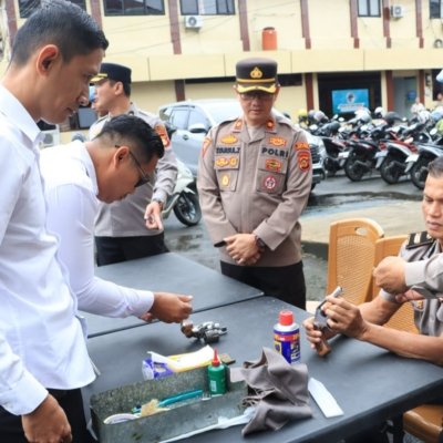 Wakapolres Lubuk Linggau Pimpin Pemeriksaan Senpi dan Kendaraan Dinas