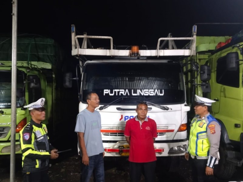Arus Balik Memuncak, Polisi Perketat Penyekatan Truk ODOL di Lubuk Linggau