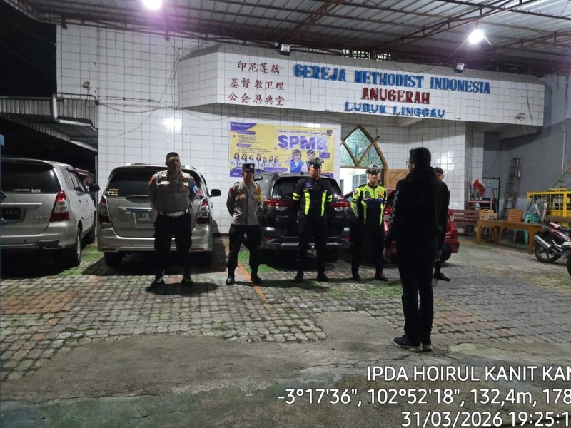 Polres Lubuk Linggau Amankan Ibadah Paskah di GMI Anugerah, Suasana Aman dan Khidmat