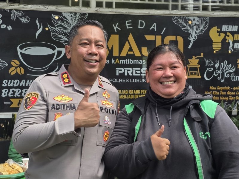 Keren! Polres Lubuk Linggau Resmikan “Kedai Majo Presisi”, Tempat Ngopi Gratis hingga Serap Aspirasi Ojol