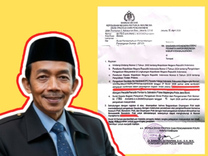 Divpropam Mabes Polri Respon Cepat Aduan PPWI Majalengka, ASWIN Desak Kapolri Evaluasi Kinerja Polres