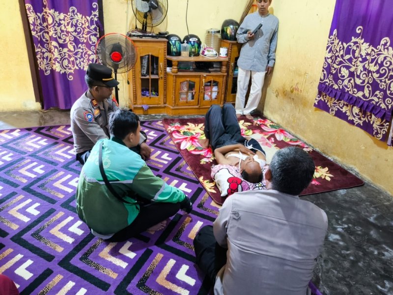 Polres Lubuk Linggau Salurkan Bantuan untuk Driver Ojol Korban Kecelakaan, Wujud Kepedulian Nyata