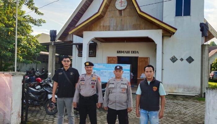 Polres Lubuk Linggau Perketat Pengamanan Ibadah Kenaikan Isa Almasih, Jemaat Beribadah Khidmat dan Aman