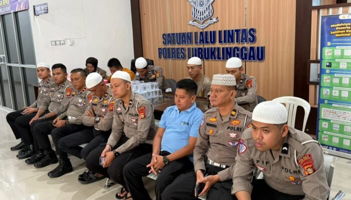 Satlantas Polres Lubuk Linggau Gelar “Lalu Lintas Dalam Doa”, Perkuat Mental Spiritual Personel