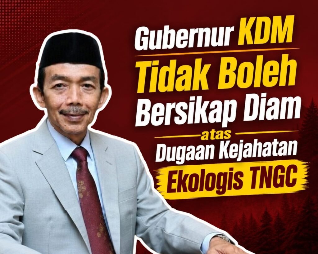 Kejahatan Ekologis di TNGC  Oleh: Aceng Syamsul Hadie, S.Sos., MM Ketua Dewan Pembina DPP ASWIN (Asosiasi Wartawan Internasional)