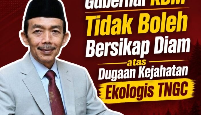 Kejahatan Ekologis di TNGC  Oleh: Aceng Syamsul Hadie, S.Sos., MM Ketua Dewan Pembina DPP ASWIN (Asosiasi Wartawan Internasional)