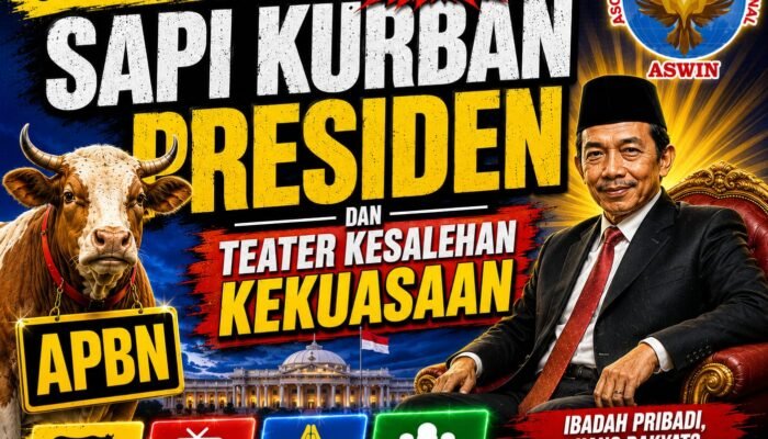 Sinopsis Idul Adha Kocak: Sapi Kurban Presiden dan Teater Kesalehan Kekuasaan Oleh Aceng Syamsul Hadie (ASH)
