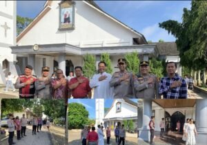 Pastikan Ibadah Kondusif, Kapolres Musi Rawas Pantau Keamanan Gereja