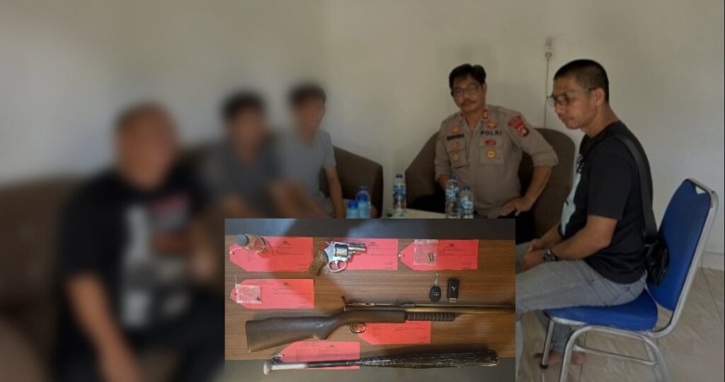 Polisi Amankan Tiga Pelaku Penembakan di Desa Semeteh, Dua Masih Diburu