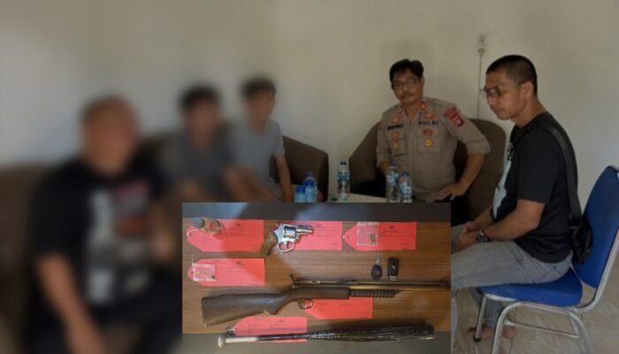 Polisi Amankan Tiga Pelaku Penembakan di Desa Semeteh, Dua Masih Diburu