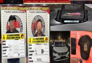 Transaksi Ekstasi di Dalam Mobil Ertiga Digagalkan, Dua Pria Asal Muara Kelingi Diciduk Satresnarkoba Polres Lubuk Linggau