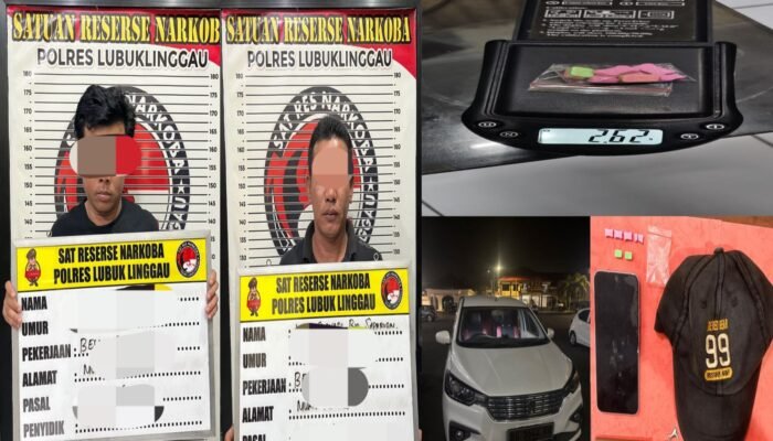 Transaksi Ekstasi di Dalam Mobil Ertiga Digagalkan, Dua Pria Asal Muara Kelingi Diciduk Satresnarkoba Polres Lubuk Linggau