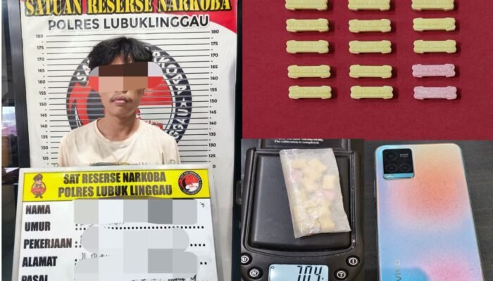Buang Ekstasi ke Atap Rumah Saat Melihat Polisi, Pemuda Lubuk Linggau Tetap Diciduk Satresnarkoba