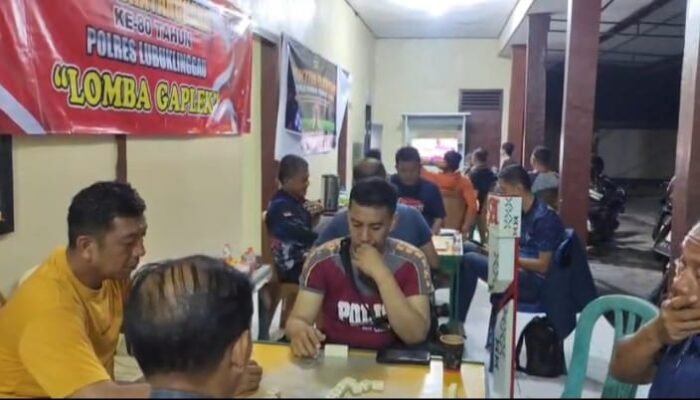 Meriah Sambut Hari Bhayangkara ke-80, Lomba Gaplek Polsek Lubuk Linggau Timur Satukan Polisi dan Warga 