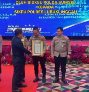 Luar Biasa!  Kasikeu Polres Lubuk Linggau Raih Penghargaan Langsung dari Kapolri, Nilai Anggaran Sempurna 100