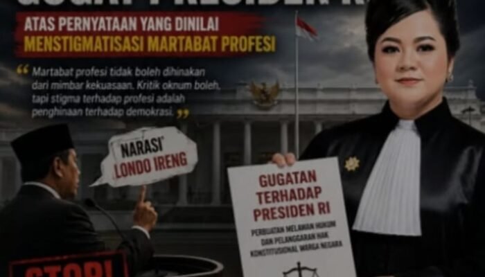Advokat Rikha Permatasari Prihatin dan Siapkan Gugatan Terhadap Presiden RI Martabat Profesi Tidak Boleh Dihinakan dari Mimbar Kekuasaan