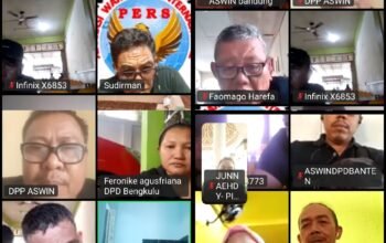 ASWIN Gelar Zoom Meeting Nasional, Tekankan Pentingnya Sertifikasi Internasional bagi Wartawan