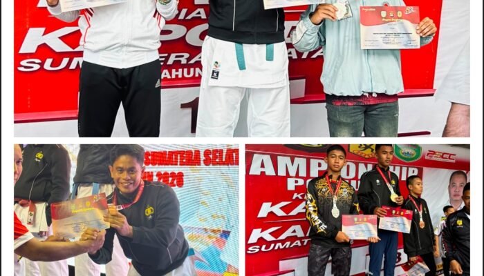 Torehkan Prestasi Gemilang, Tim Karate Polres Musi Rawas Borong 12 Medali di Ajang Kapolda Cup 2026