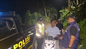 Polsek Tugumulyo Polres Musi Rawas Gelar Pembinaan dan Himbauan di Lokasi Balap Liar Jalan Lintas Kalibening