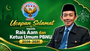 Ketua Dewan Pembina Pusat ASWIN, Aceng Syamsul Hadie mengucapkan: SELAMAT DAN SUKSES kepada KH. Miftachul Akhyar yang terpilih sebagai Rais Aam PBNU dan KH. Abdul Hakim Mahfud yang terpilih sebagai Ketua Umum PBNU masa khidmat 2026–2031