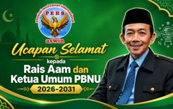 Ketua Dewan Pembina Pusat ASWIN, Aceng Syamsul Hadie mengucapkan: SELAMAT DAN SUKSES kepada KH. Miftachul Akhyar yang terpilih sebagai Rais Aam PBNU dan KH. Abdul Hakim Mahfud yang terpilih sebagai Ketua Umum PBNU masa khidmat 2026–2031