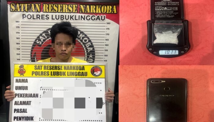 10,11 Gram Sabu Berserakan di Meja, Pria 39 Tahun Dibekuk Satresnarkoba Polres Lubuk Linggau