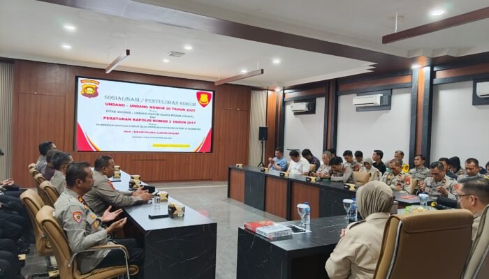 POLRES LUBUK LINGGAU PERKUAT PEMAHAMAN HUKUM PERSONEL, BAHAS KUHAP BARU DAN BANTUAN HUKUM