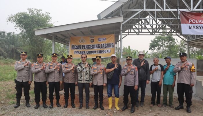 Polres Lubuk Linggau dan BRI Serahkan Mesin Pengering Jagung, Petani Taba Pingin Kini Tak Lagi Bergantung Cuaca