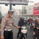 Satlantas Polres Lubuk Linggau Imbau Pengendara Nyalakan Lampu Kendaraan di Tengah Kabut Asap