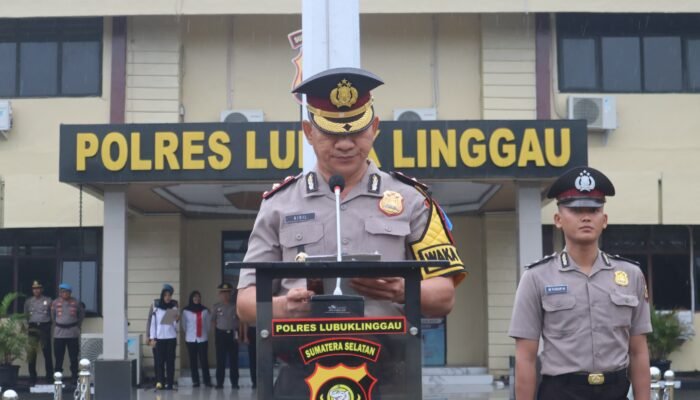 Diguyur Hujan, Wakapolres Lubuk Linggau Pimpin Upacara Sumpah Pemuda ke-98 dengan Khidmat